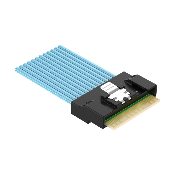 SlimSAS 8i 74Pos STR Cable / SFF-8654 / SAS 4.0 24Gbps, or PCIe Gen 4.0 16GT/s 3