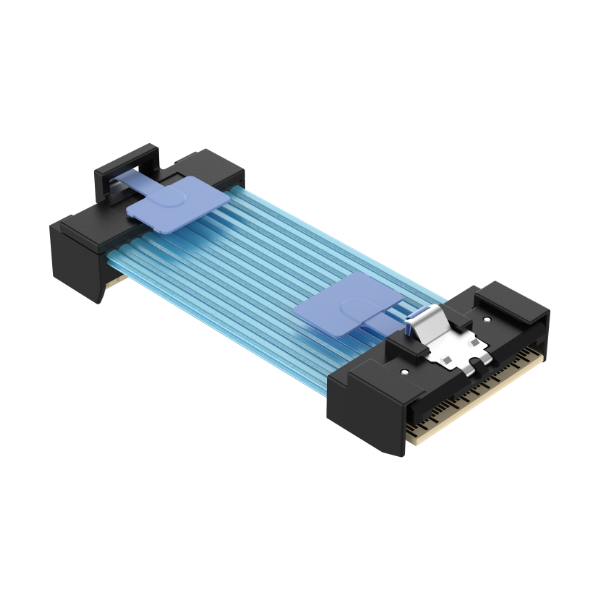 Low Profile SlimSAS 8i 74Pos STR Cable / SFF-8654 / SAS 4.0 24Gbps, or PCIe Gen 4.0 16GT/s 3