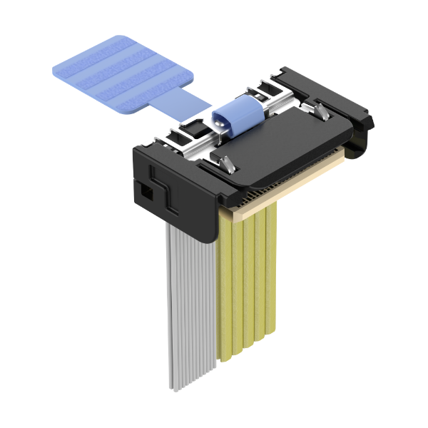 EDSFF / SFF-TA-1002 / GenZ 1C 56Pos RA Cable / PCIe Gen 5.0 32GT/s or SAS 4.0 24Gbps and 56GT/s PAM4