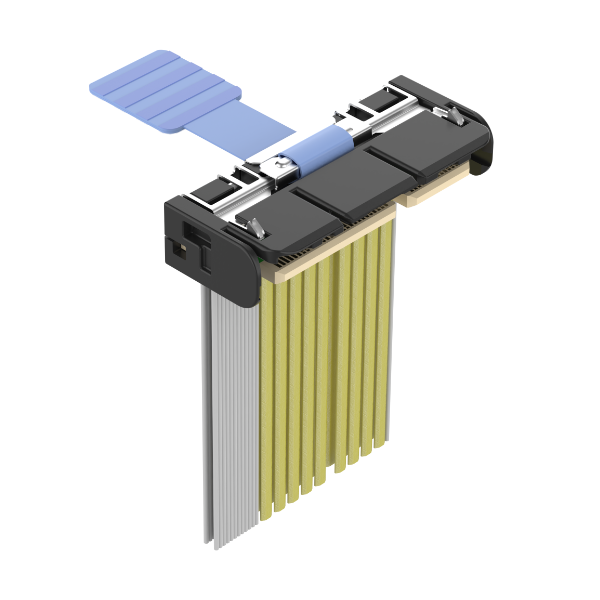 EDSFF / SFF-TA-1002 / GenZ 2C 84Pos RA Cable / PCIe Gen 5.0 32GT/s or SAS 4.0 24Gbps and 56GT/s PAM4