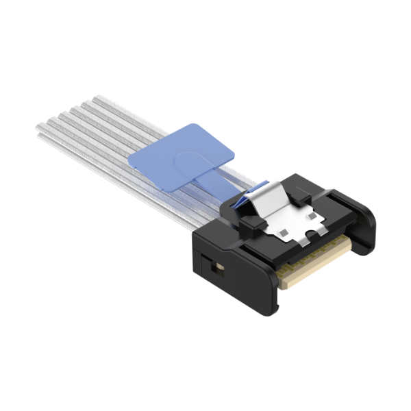 Mini Cool Edge IO(MCIO) 4i 38Pos STR Cable / PCIe Gen 5.0 32GT/s / PCIe Gen 6.0 56GT/s and PAM4 112GT/s