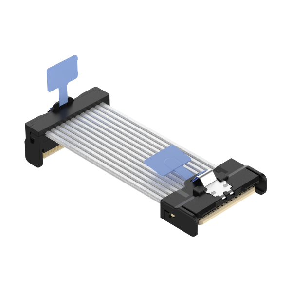 Mini Cool Edge IO(MCIO) 8i 74Pos STR Cable / PCIe Gen 5.0 32GT/s / PCIe Gen 6.0 56GT/s and PAM4 112GT/s 3